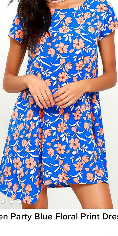 Lulu's Floral Print Dress